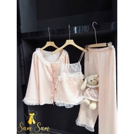 High Quality QC Women's 3-Piece Two-Piece Home Wear Set