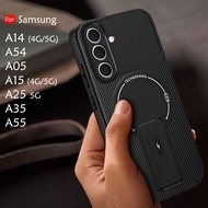 Mobile Case For Samsung Galaxy A55 A35 A15 A05 A54 A14 4G 5G MagCore Cover Hard Back Casing Stand