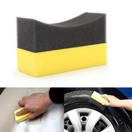 U Shape Car Sponge Brush Waxing Span Pencuci Cuci Berus Tayar Kereta Car Wheel Tire Tyre Car Care DIY Dust Wet Dry Use