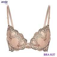 Áo ngực ren cao cấp annie bra 8137 mút vừa nâng ngực, xẻ V tạo khe ngực gợi cảm, trẻ trung, thoáng m