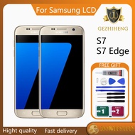 Original AMOLED For Samsung S7 / S7 Edge LCD Display Touch Screen With Frame Replacement