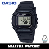 (100% Original) Casio W-218H-1A Classic Youth Digital Black Resin Watch W218H W218H-1A W-218H-1AV W-