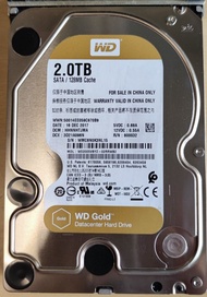 企業級WD Gold 硬碟2TB金盤 7200轉 128MB Cache/100%健康度測試/現貨4隻