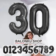 -#- Balon Foil Angka Jumbo Hitam 100 cm / Balon Angka Jumbo 100cm