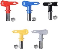 Dent-de-lion Airless Nozzle 5 Pieces Spray Gun Reversible Spray Gun High Pressure Paint (109,213,315