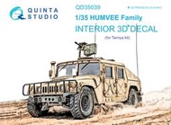 ㊣ Quinta Studio 1/35 HUMVEE 悍馬車 Tamiya 3D立體浮雕水貼 QD35039