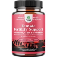 Female Fertility Supplement with Prenatal Multivitamins - Fertility Support with Prenatal Choline In