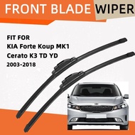 Double Rubber Car Wiper for KIA Forte Koup MK1 Cerato K3 TD YD Front Blade Brushes Automobiles Parts