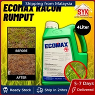 SYK Ecomax Glyphosate 41% (4 Liter) Racun Rumput Rumpai Dan Lalang Organik For Weed Gardening Herbic