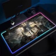 Clair Obscur Expedition 33 LED Table Pads RGB Mouse Pad Anime Gaming Mouse Pad  Backlit Rubber Deskt