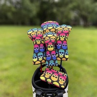 Symphony Skull Golf Club Cover Head Cover No. 1 Wood Cover No. 1 Square Semicircle Putter Cover Prot