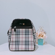 Burberry 巴寶莉全新經典格紋雙肩後背包 Shoulder Backpack Canvas