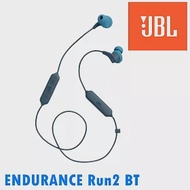 美國JBL ENDURANCE Run2 BT 藍牙無線防水入耳式耳機 運動專用（四色）公司貨保固一年 藍色