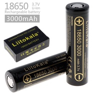 LiitoKala lii-30A Rechargeable Battery 18650 3000mAh Head Stabilizer Lithium Battery