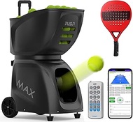 PT-Max C Padel Tennis Machine Pro, Auto Ball Launcher w/Remote, Smart Training System w/Speed Contro