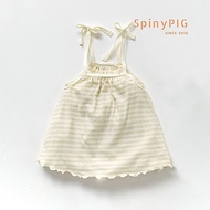 2-strap dress for girls 0-4 years old, natural cotton without bleach and dyes, cool for summer and a