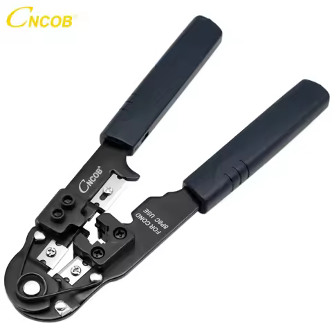 CNCOB Cable Crimper,8P8C rj45 Ethernet Connector Crimp Computer Hand Tools Multifunction Wire Pliers