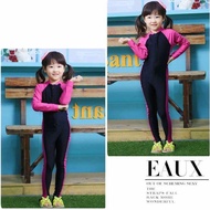🔥READYSTOCK🔥 PINK UNISEX LONGSLEEVE SWIMMING SUIT 3Y 4Y 5Y 6Y 7Y 8Y 9Y 10Y