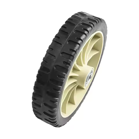 For HRJ216 Lawn Mower Parts Rubber For Garden Tools 2PCS Lawn Mower Front Wheel 203mm/8'' Wheel Push