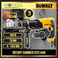 DEWALT D25144K SDS PLUS ROTARY HAMMER 3mode 900W 3.2J 28mm c/w QUICK KEYLESS CHUCK HEAD - FOC MAKITA