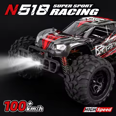 1/8 Scale N518 Brushless RC Car 100km/h High-Speed 4WD Monster Truck Off-Road Vehicle for Adults RTR
