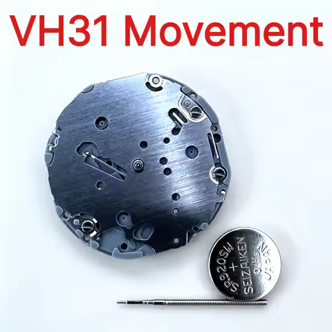 Brand New Japen Quartz Movement VH31 Sweep Second 3 Hands TMI Time Module Movement Vh31B/VH31A 110 ½