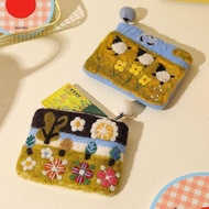 Handmade Wool Felt Coin Purse Cute Mini Purse Small Wallet Dompet Mini Dompet Perempuan Cute Hadiah 