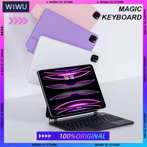 WiWU Magic Keyboard Wireless Track pad Keyboard For iPad Air4 iPad Air5 Apple iPad Pro 12.9-second C