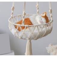 Large Macrame Cat Hammock Macrame Hanging Swing Cat Dog Macrame Cat Hammock Cat Hammock Hand Hanging