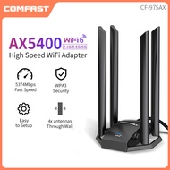 CF-975AX AX5400 WiFi6 Adapter 2.4G&5G&6G Tri-band 5374Mbps High Speed Wireless Network Card USB3.0 G