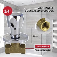 [readystock]✕☽ABS Handle Shower Stopcock 1/2 Inch / 3/4 Inch Bathroom Shower Wall Mounting
