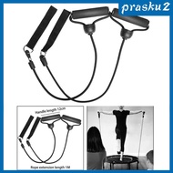 [Prasku2] 2x Trampoline Resistance Bands, Exercise Bands with Handles, Tension Rope,