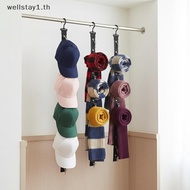 [ELL] 8 Clip Wall Mounted Cap Organizer Closet Hat Holder Space Efficient Design No Punch Required f