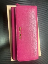 二手 miu miu 長銀包