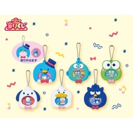 Hangyodon / Kerokeroppi / Badtz-maru Can Badge and Holder - Sanrio Hapidanbui Atari Kuji - Sanrio At