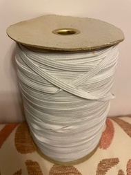 5mm White Braided Elastic Band Cord/Elastic Rope/Elastic Band/Heavy Stretch Knit Elastic Spool (10M)