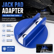 Universal Magnetic Grooved Jack Pad with 0.39" Slot, Aluminum Pinch Weld Frame Rail Adapter