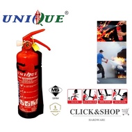 [READY STOCK] UNIQUE PORTABLE DRY POWDER FIRE EXTINGUISHER (CAPACITY: 1.0KG)(SIRIM)