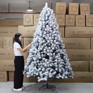全城熱賣 - （240cm【1450支】）聖誕樹落雪植絨加密聖誕樹模擬聖誕樹耶誕節場景佈置裝飾品擺件