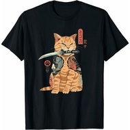 New Limited Cat Yakuza Cat Samurai Cat Tattoo Style Japan Anime Gift T-Shirt