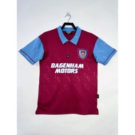 S-XXL         1995-97 West Ham United Home Retro Football Sports Casual T-shirt
