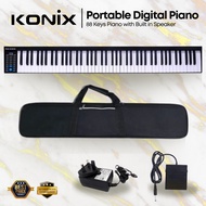 KONIX Portable 88 Keys Digital Piano with Bluetooth &amp; Bag - (PL88)