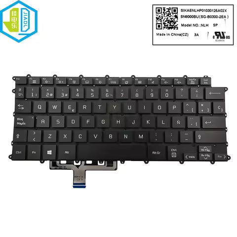 New Laptop Backlit Spain Spanish Keyboard For LG 14Z90P 14Z90P-G 14Z90P-K Replacement Keyboards Back