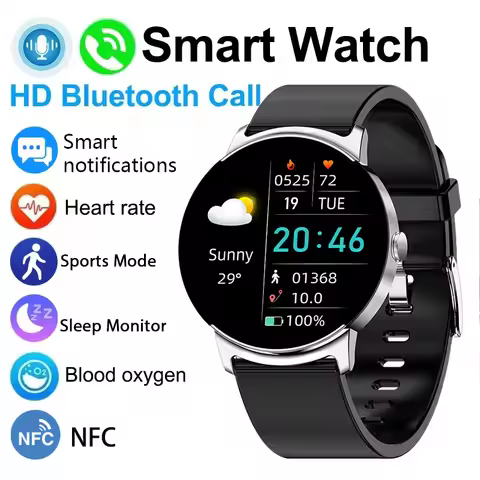 GEJIAN Men Smart Watch 1.32 inch 360*360 Heart Rate Blood Pressure Blood Oxygen Monitoring Bluetooth