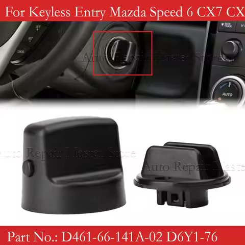 Ignition Key Knob Push Turn Switch Key Ignition Knob Set For Mazda Speed6 2006-07 CX-7 CX-9 2007-12 