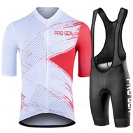 PRO Gcn 2023 Summer Cycling Jersey Set Man Short Sleeve Mountain Bike Cycling Wear Triathlon Bicycle