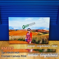 *Shipping Included* 20x30 Framed Inch Custom Canvas Print/Canvas with Frame/Canvas Photo Print