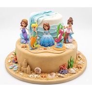 Mermaid cake Topper 6 in 1