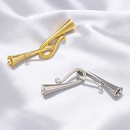 S925 Sterling Silver Smooth Flared Universal Clasp DIY Bracelet Necklace End Connector Jewelry Clasp