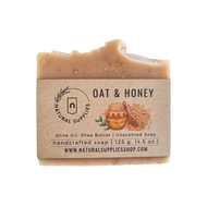 Oat Honey and Goat Milk Soap (unscented) สบู่แฮนด์เมดธรรมชาติข้าวโอ๊ต น้ำผึ้ง และนมแพะ สูตรไม่มีน้ำหอม - all natural handmade soap